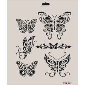 Rich New Seri N-101 Stencil 35x25cm