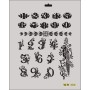Rich New Seri N-123 Stencil 35x25cm