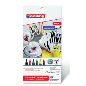Edding 4200 Porselen Kalemi STANDART Renkler 6'lı Set