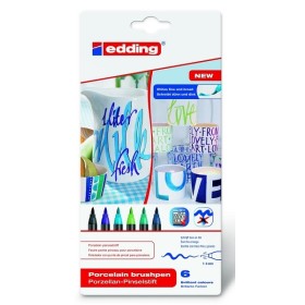 Edding Porselen Kalemi SOĞUK Renkler 6'lı Set
