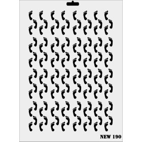 Rich New Seri N-190 Stencil 35x25cm