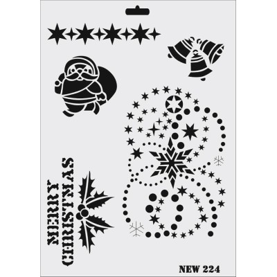 Rich New Seri N-224 Stencil 35x25cm