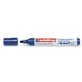 Edding 1455 Kaligrafi Kalemi 5 mm Çelik Mavisi