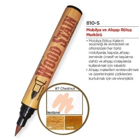 Marvy Ahşap Retöş Kalemi Fırça Uç Kestane (Chestnut)