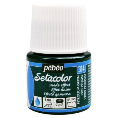 Pebeo Setacolor Suede Effect Petroleum Green 314 Kumaş Boyası