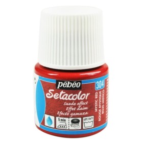 Pebeo Setacolor Suede Effect Mystic Red 304  Kumaş Boyası