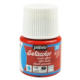Pebeo Setacolor Suede Effect Red 303  Kumaş Boyası