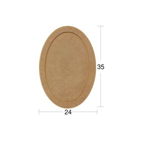 Oval Supla (Servislik) Ahşap Obje