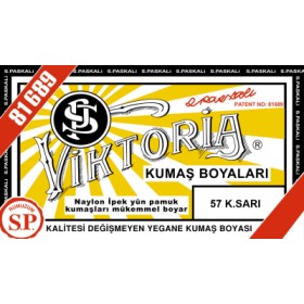 Viktoria Toz Kumaş Boyası 57 Koyu Sarı