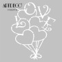 Artdeco Stencil Kalp Balon  30x30cm-ST116