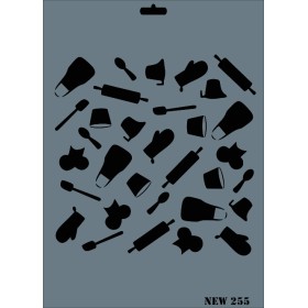 Rich New Seri N-255 Stencil 35x25cm
