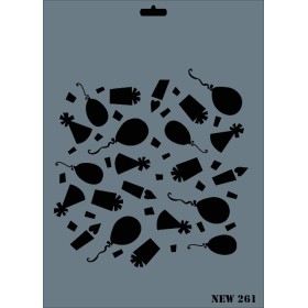 Rich New Seri N-261 Stencil 35x25cm