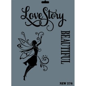 Rich New Seri N-276 Stencil 35x25cm