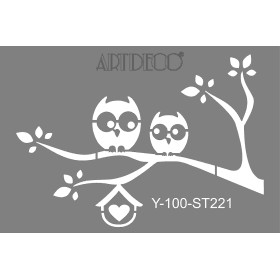 Artdeco Stencil A4  21x29cm ST221