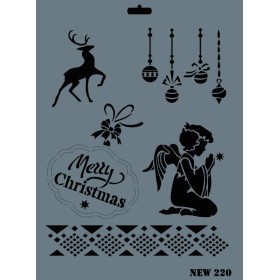 Rich New Seri N-220 Stencil 35x25cm