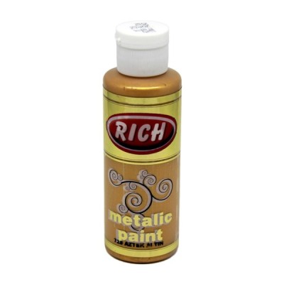 Rich 728 Metalik Aztek Altın 130 ml Metalik Ahşap Boyası