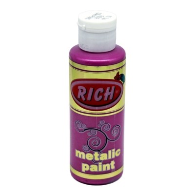 Rich 744 Metalik Fuşya 130 ml Metalik Ahşap Boyası