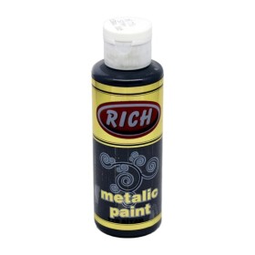 Rich 770 Metalik Siyah 130 ml Metalik Ahşap Boyası