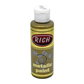 Rich 772 Metalik Koyu Altın 130 ml Metalik Ahşap Boyası