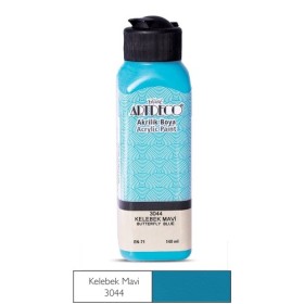 3044 Kelebek Mavi  Artdeco Yeni Formül Akrilik Boya 140 ml