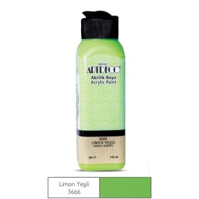 3666 Limon Yeşili Artdeco Yeni Formül Akrilik Boya 140 ml