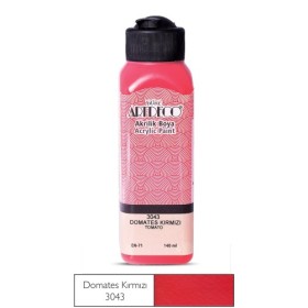 3043 Domates Kırmızı Artdeco Yeni Formül Akrilik Boya 140 ml