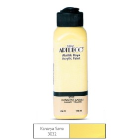 3032 Kanarya Sarısı Artdeco Yeni Formül Akrilik Boya 140 ml