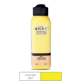 3627 LimonSarı Artdeco Yeni Formül Akrilik Boya 140 ml