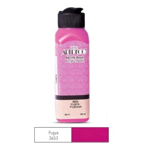3653 Fuşya Artdeco Yeni Formül Akrilik Boya 140 ml
