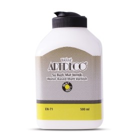 Artdeco EKONOMİK Su Bazlı YARIMAT Vernik 500 ML