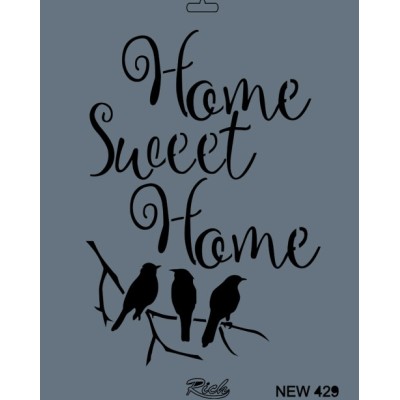 Rich New Seri N-429 Stencil 35x25cm