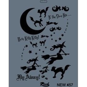 Rich New Seri N-457 Stencil 35x25cm
