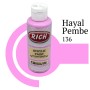 Rich 136 Hayal Pembe 130 ml Ahşap Boyası
