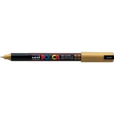 Uni Posca PC-1MR Boyama Markörü 0.7 mm METALİK ALTIN