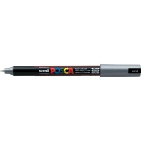 Uni Posca PC-1MR Boyama Markörü 0.7 mm METALİK GÜMÜŞ