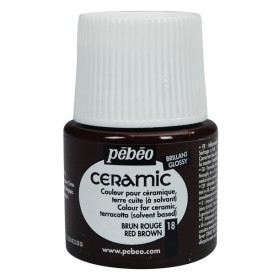 Pebeo Ceramic 18 Red Brown Seramik Boyası 