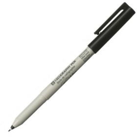 Sakura Calligraphy Pen Yan Kesik 1 mm Siyah