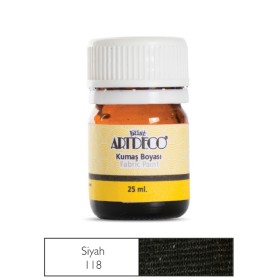 Artdeco Kumaş Boyası 118 Siyah
