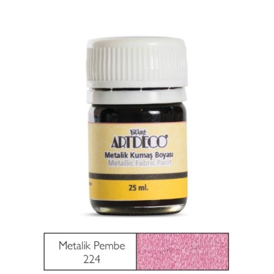Artdeco Metalik Kumaş Boyası 224 Pembe