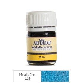 Artdeco Metalik Kumaş Boyası 226 Mavi