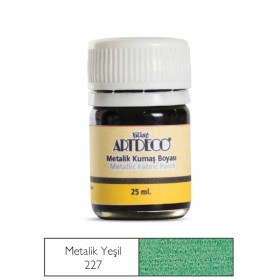 Artdeco Metalik Kumaş Boyası 227 Yeşil