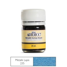 Artdeco Metalik Kumaş Boyası 235 Lapis