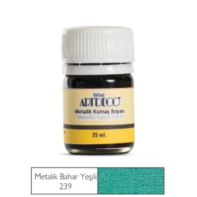Artdeco Metalik Kumaş Boyası 239 Bahar Yeşili