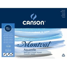 Canson Montval Suluboya Defteri Blok 300 gr. 24x32 cm. 12 Safya