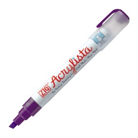Zig Acrylista Marker 6 mm Kesik Uç VIOLET