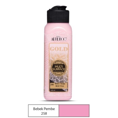 Artdeco Multi Surface Akrilik Boya 140ml Bebek Pembe 258