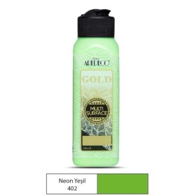 Artdeco Multi Surface Neon Akrilik Boya 140ml N.Yeşil 402