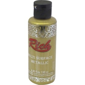 Rich Multi Surface Metalik Boya 130cc - 6510 BEYAZ ALTIN