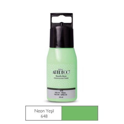 Artdeco Boyutlu Boya 648 NEON YEŞİL 60ml