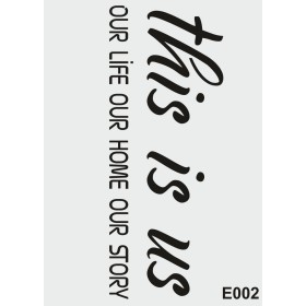 biStencil Şablon 25x35cm E-002